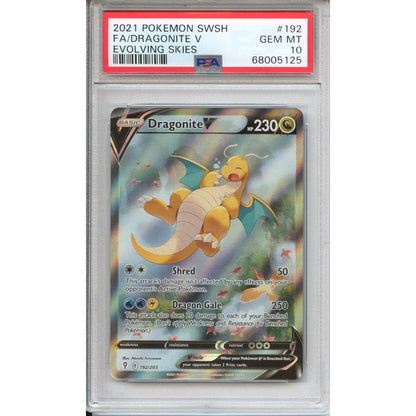 Pokemon Graded: Dragonite V Alt PSA 10