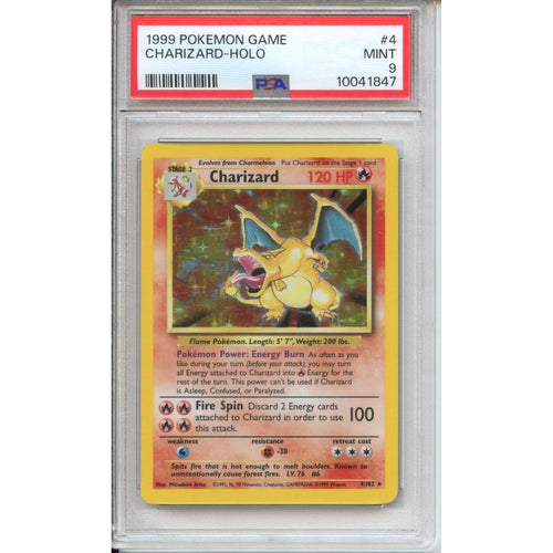 Pokemon Graded: Base Set Charizard PSA 9