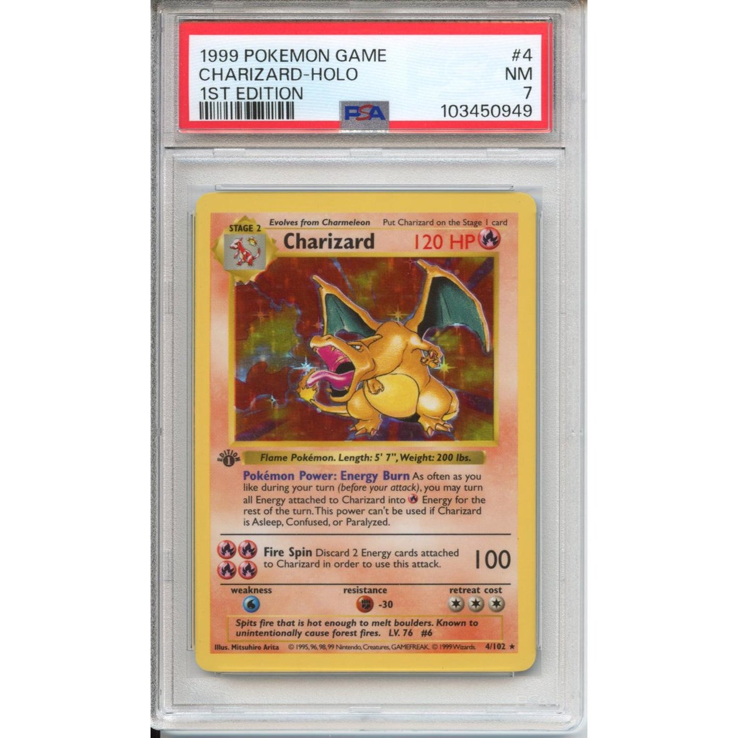 Pokemon Graded: Shadowless 1st Edition Charizard