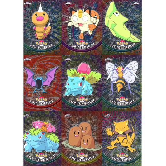 Pokemon: Topps Series 1 Chrome Promo Sheet Ivysaur