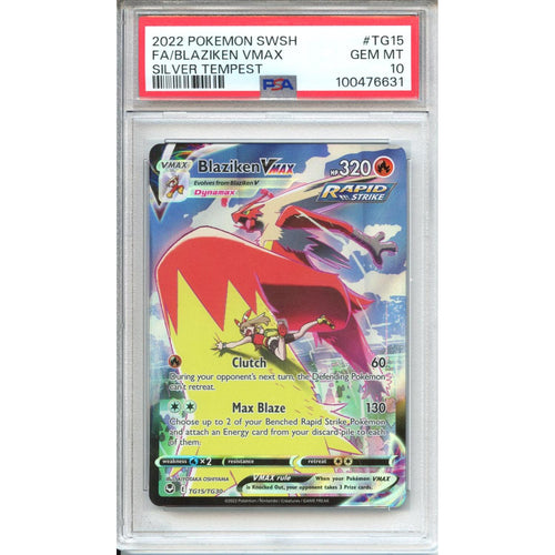 Pokemon Graded: Blaziken Vmax TG PSA 10