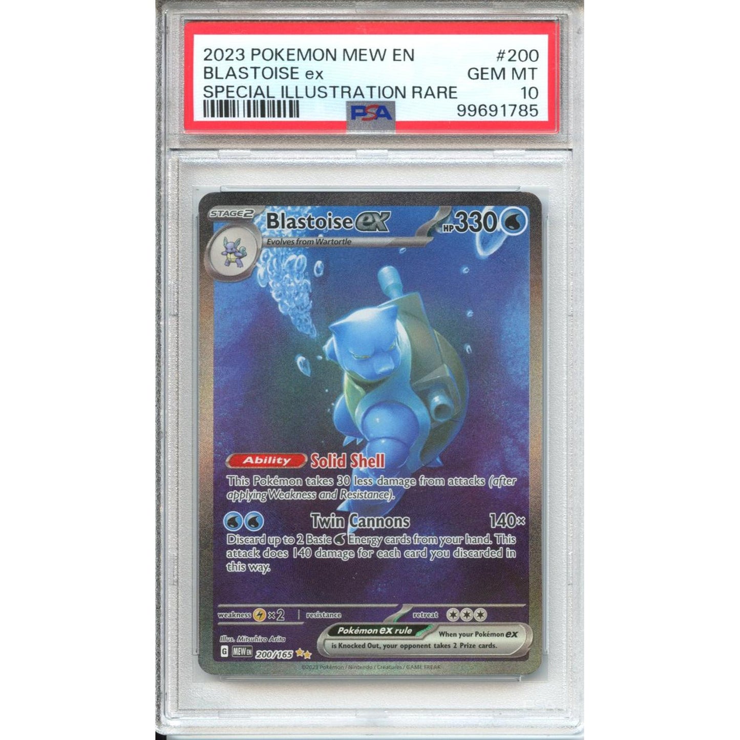 Pokemon Graded: Blastoise ex PSA 10