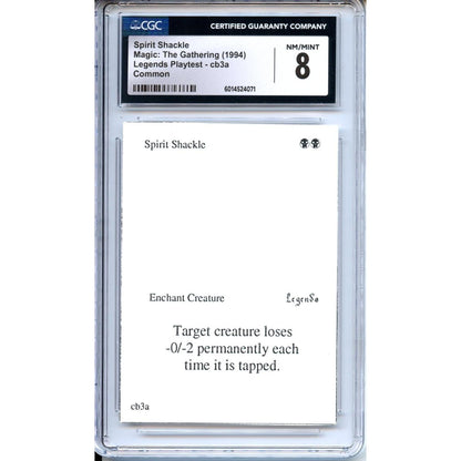 Magic Graded: Spirit Shackle Playtest CGC 8