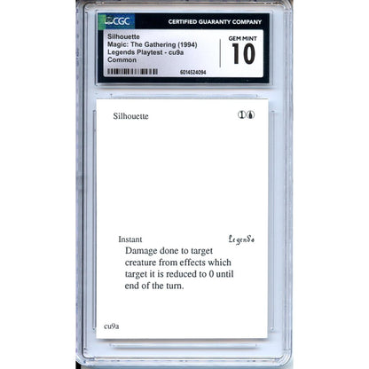 Magic Graded: Silhouette Playtest CGC 10