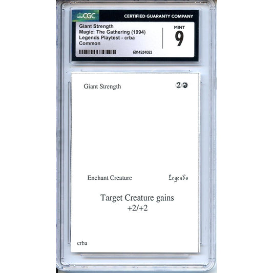 Magic Graded: Giant Strength Playtest CGC 9