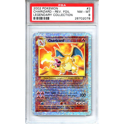 Pokemon Graded: Legendary Collection Charizard PSA 8