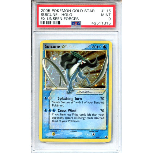 Pokemon Graded: Gold Star Suicune PSA 9