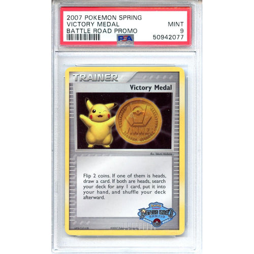 Pokemon Graded: Gold Victory Medal Battle Road Promo Spring (2007) PSA 9