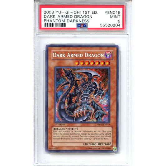 Yu-Gi-Oh! Graded: Dark Armed Dragon 1st Edition Phantom Darkness (2008) PSA 9