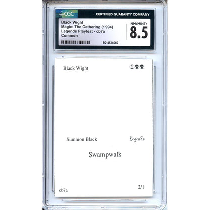 Magic Graded: Playtest Black Wight CGC 8.5