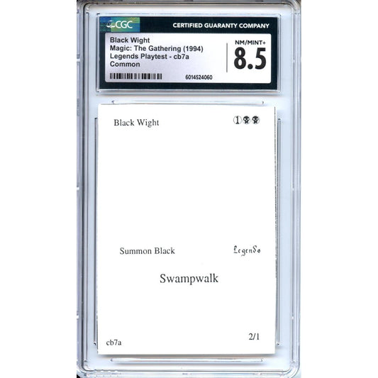 Magic Graded: Playtest Black Wight CGC 8.5