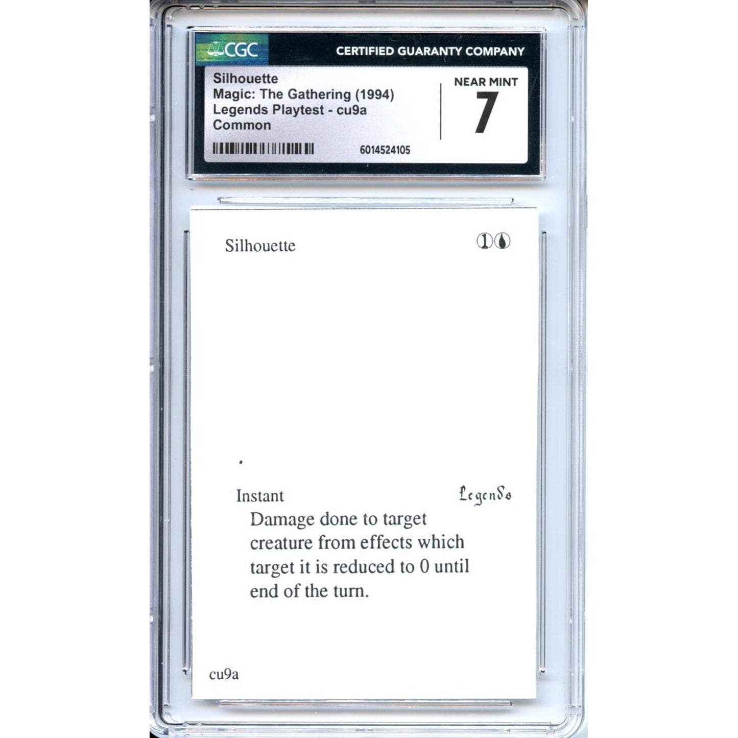 Magic Graded: Magic Graded: Playtest Silhouette CGC 7