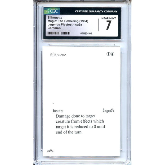 Magic Graded: Magic Graded: Playtest Silhouette CGC 7