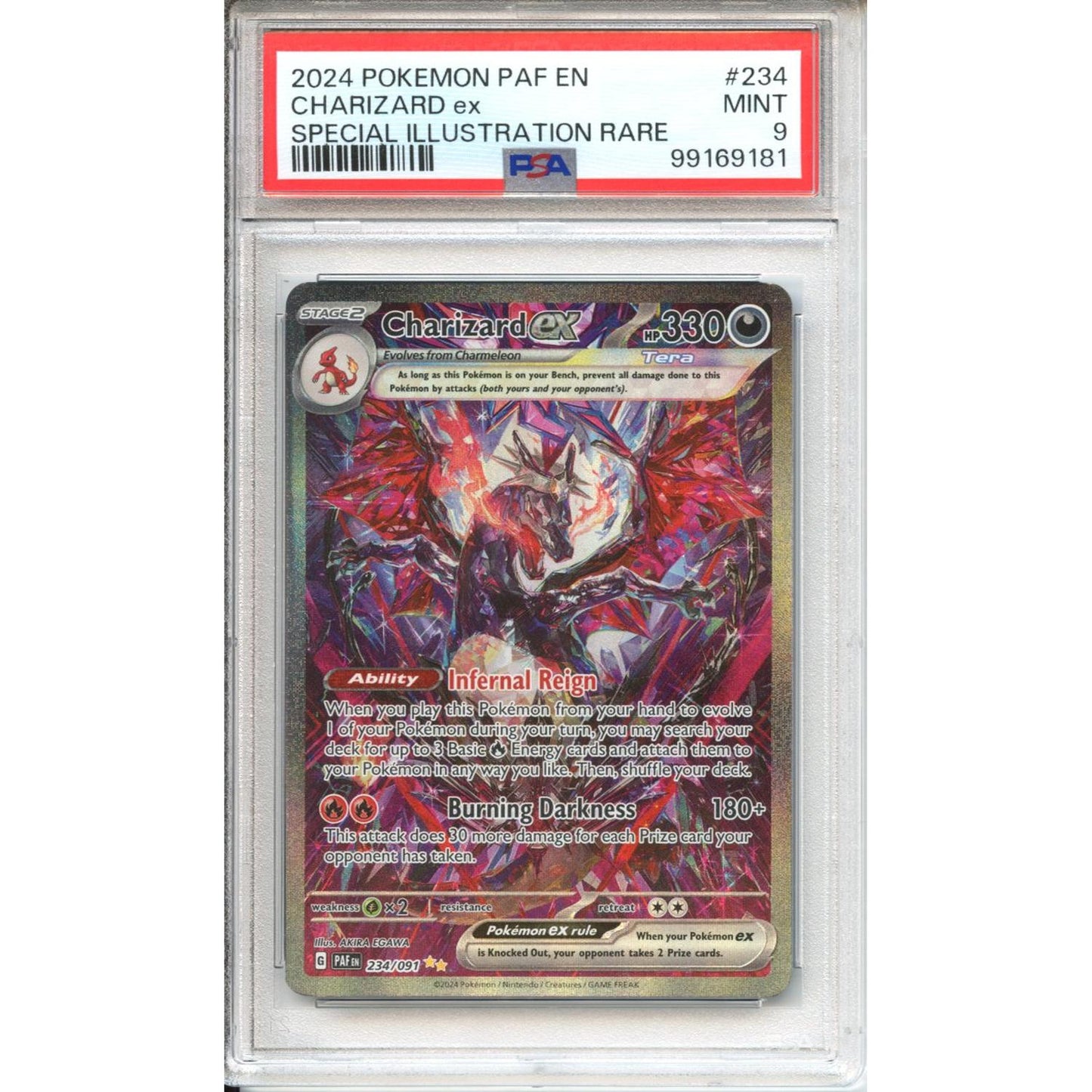 Pokemon Graded: Shiny Charizard ex PSA 9