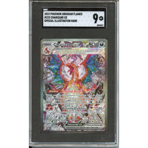 Pokemon Graded: Charizard ex 223/197 Obsidian Flames (2023) SIR Holo SGC 9
