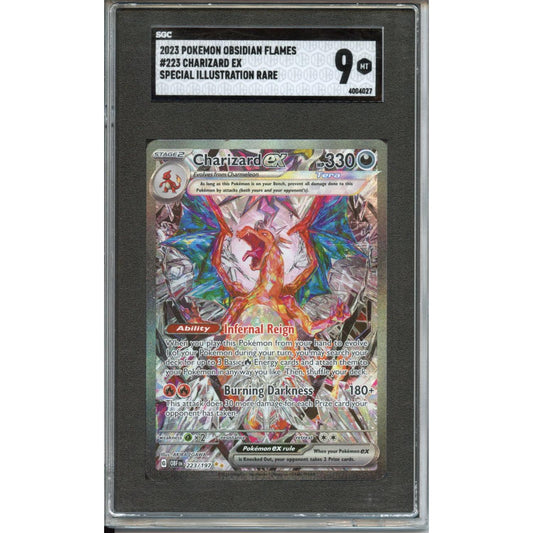 Pokemon Graded: Charizard ex 223/197 Obsidian Flames (2023) SIR Holo SGC 9