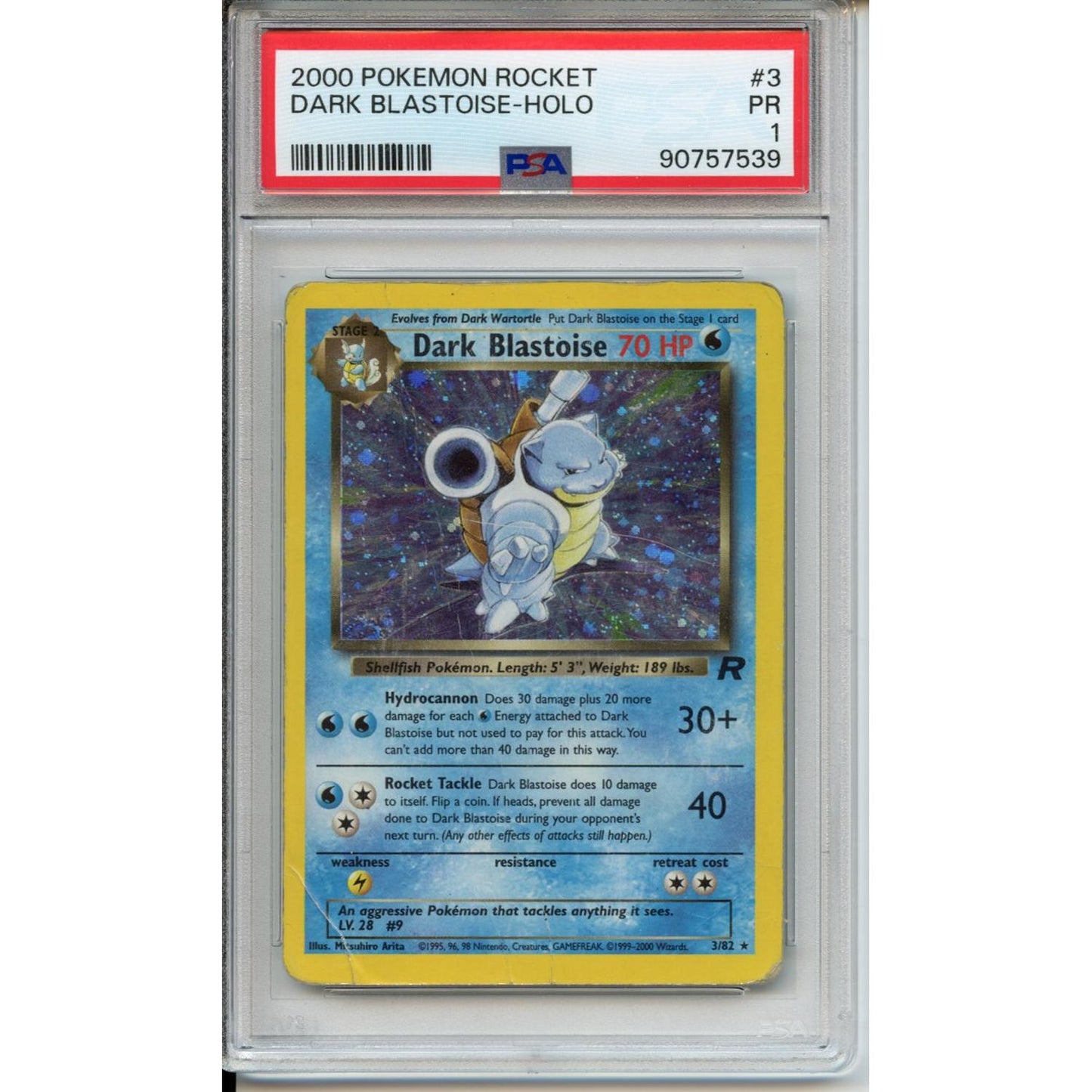Pokemon Graded: Dark Blastoise PSA 1