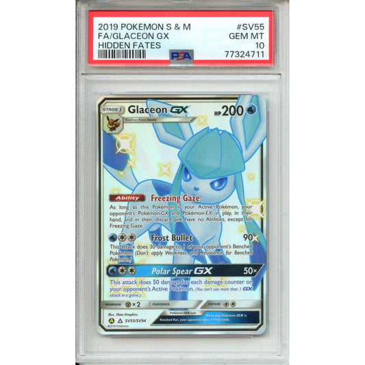 Pokemon Graded: Shiny Glaceon GX PSA 10