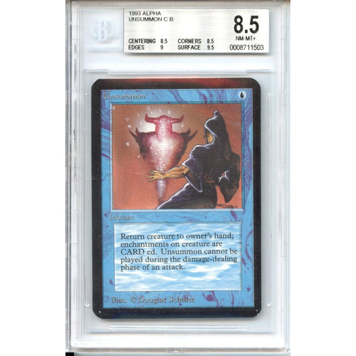 Magic Graded: Alpha Unsummon Beckett 8.5