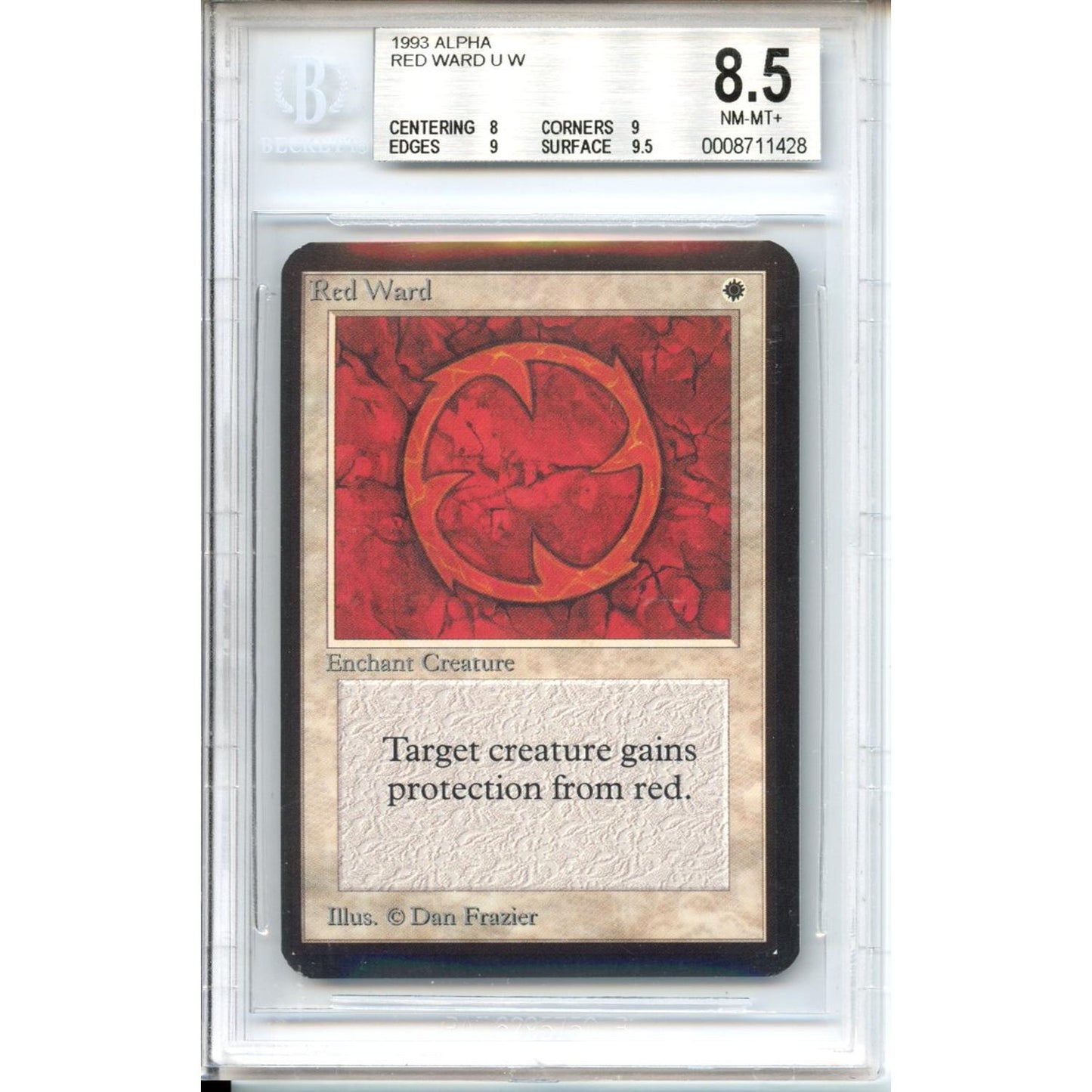 Magic Graded: Alpha Red Ward Beckett 8.5