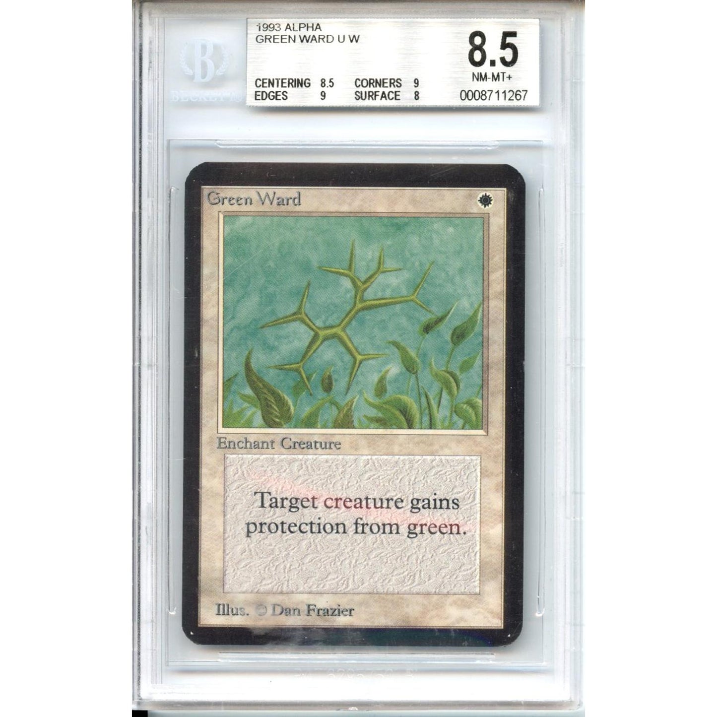 Magic Graded: Alpha Green Ward Beckett 8.5