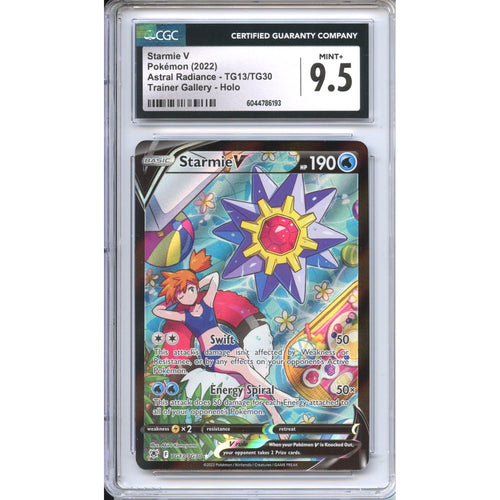 Pokemon Graded: Starmie V TG13/TG30 Astral Radiance (2022) Trainer Gallery Holo CGC 9.5