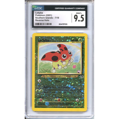 Pokemon Graded: Ledyba 7/18 Southern Islands (2021) Reverse Holo CGC 9.5