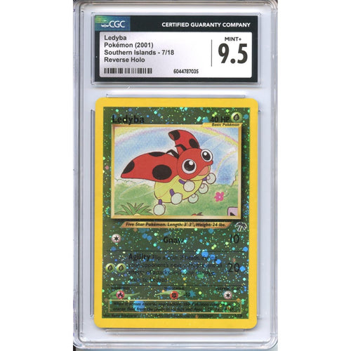 Pokemon Graded: Ledyba 7/18 Southern Islands (2021) Reverse Holo CGC 9.5