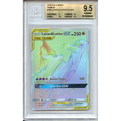 Pokemon Graded: Latias & Latios GX Beckett 9.5