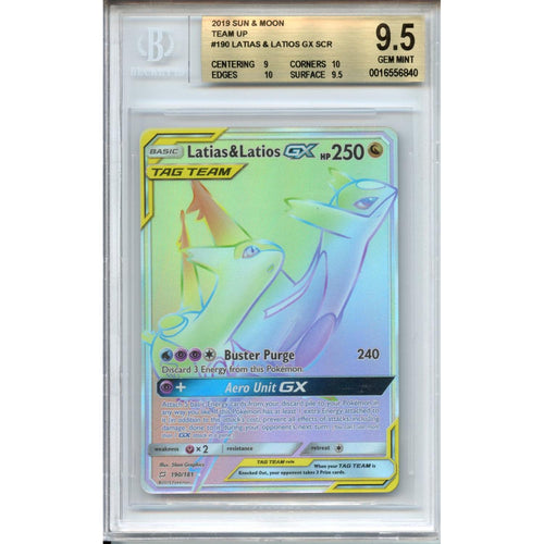 Pokemon Graded: Latias & Latios GX Beckett 9.5