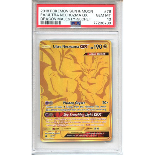 Pokemon Graded: Ultra Necrozma GX PSA 10