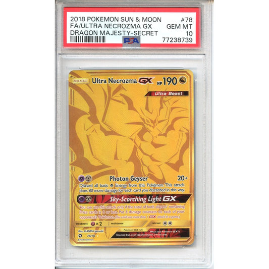 Pokemon Graded: Ultra Necrozma GX PSA 10
