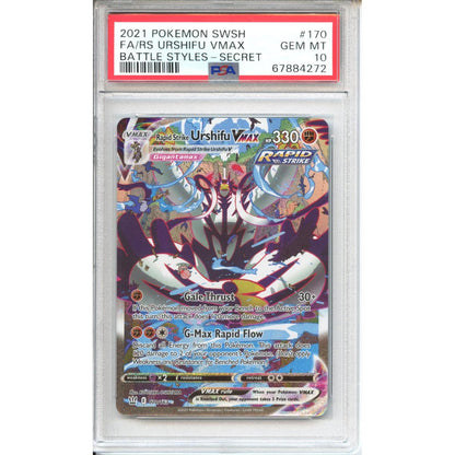 Pokemon Graded: Rapid Strike Urshifu Vmax PSA 10