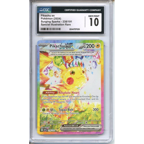 Pokemon Graded: Pikachu ex CGC 10