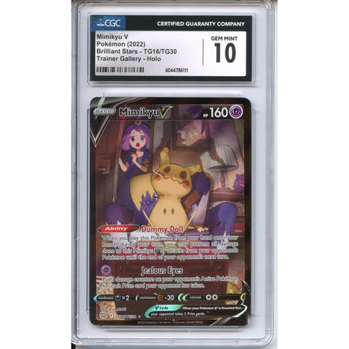 Pokemon Graded: Mimikyu V CGC 10