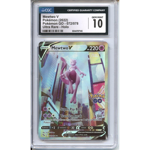 Pokemon Graded: Mewtwo V CGC 10