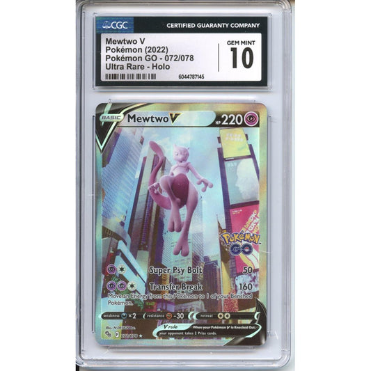 Pokemon Graded: Mewtwo V CGC 10