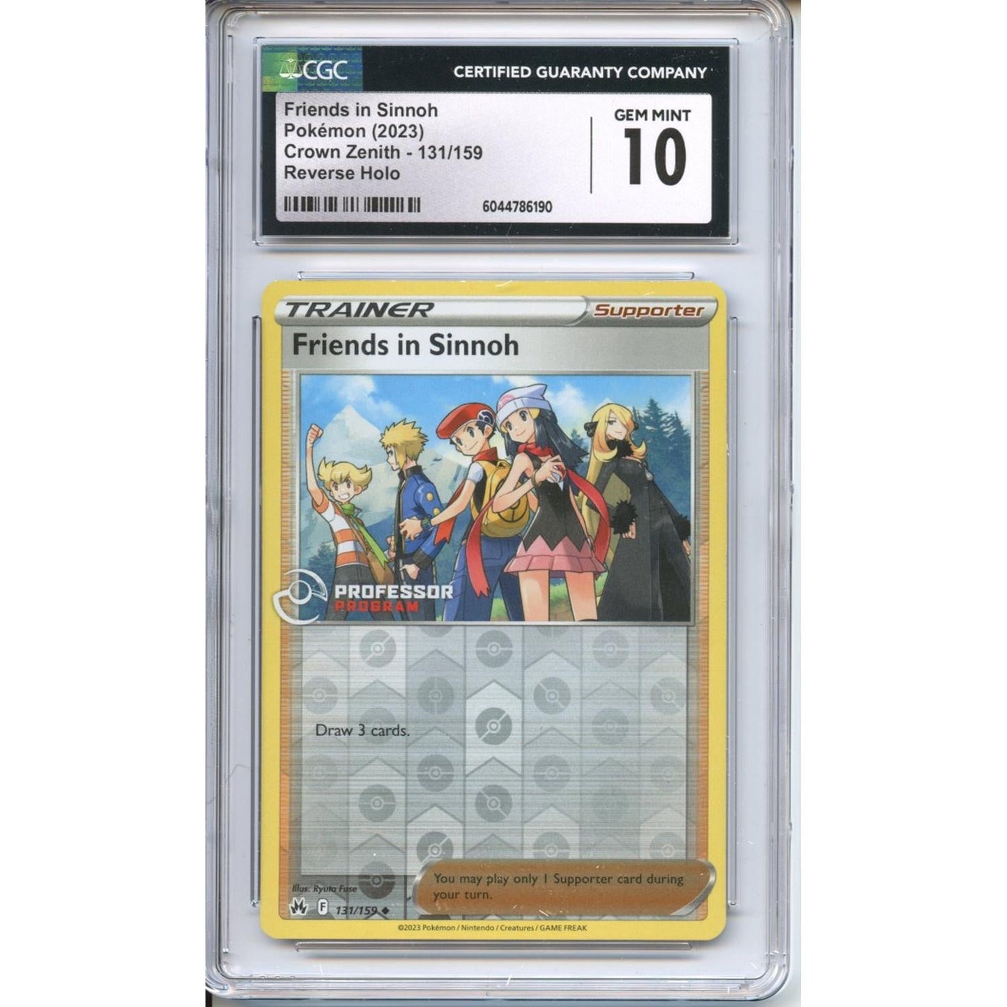 Pokemon Graded: (Professor Program) Friends In Sinnoh CGC 10