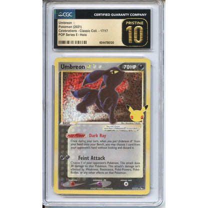Pokemon Graded: Celebrations GS Umbreon CGC 10