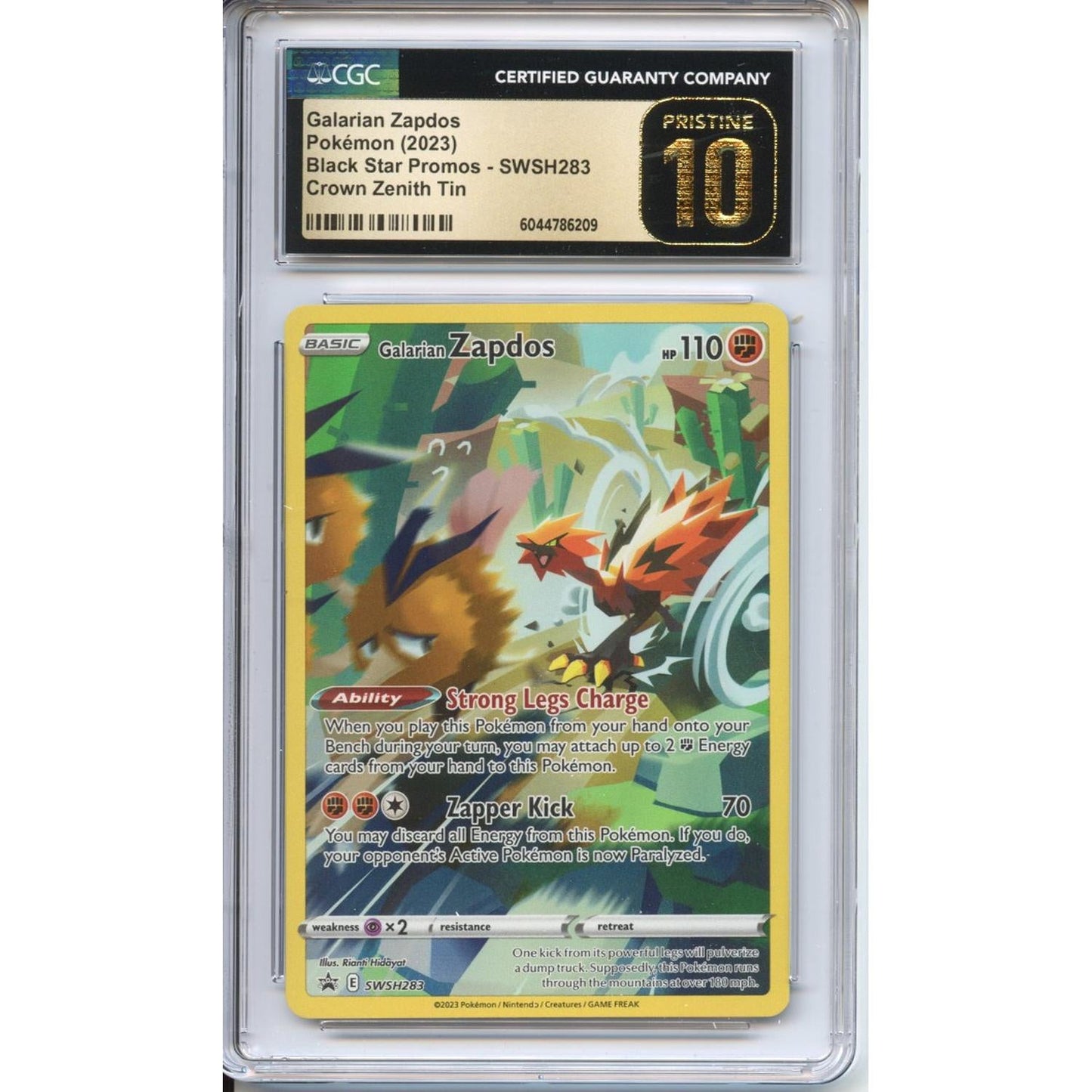 Pokemon Graded: Galarian Zapdos CGC 10