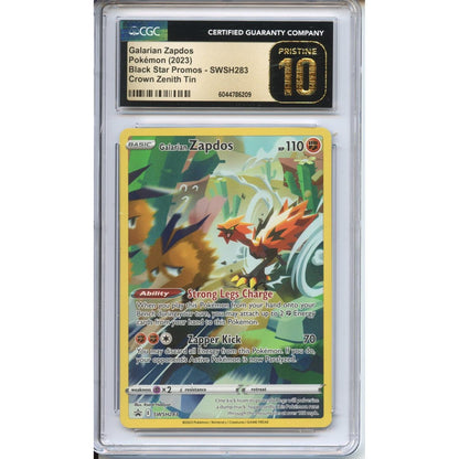 Pokemon Graded: Galarian Zapdos CGC 10