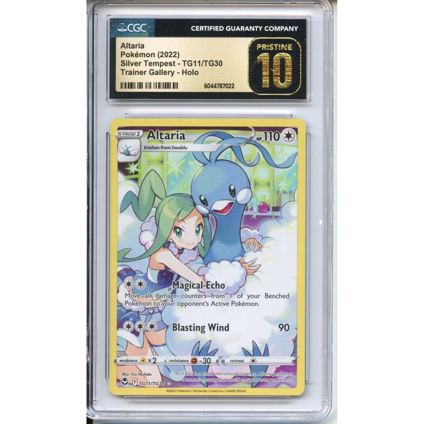 Pokemon Graded: Altaria TG11/TG30 Silver Tempest (2022) Holo CGC Pristine 10