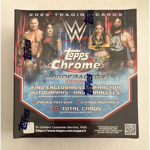 2026 Topps Chrome WWE Wrestling Logofractor Edition Box