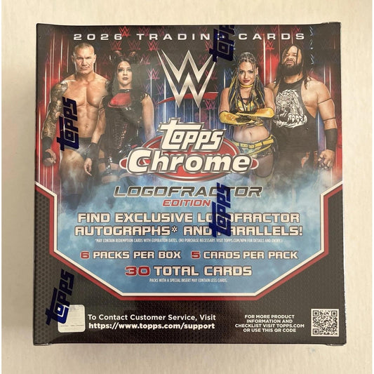 2026 Topps Chrome WWE Wrestling Logofractor Edition Box