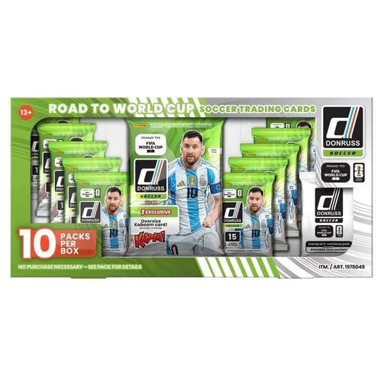2025-26 Donruss Road FIFA World Cup Soccer Jumbo Kaboom Exclusive Box
